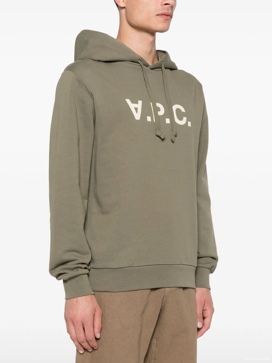 Cheap logo-flocked hoodie Women A.P.C. 0427